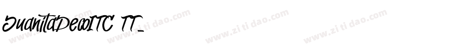 JuanitaDecoITC TT字体转换